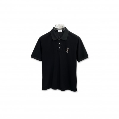YSL COLLARED SHORT-SLEEVED SHIRT